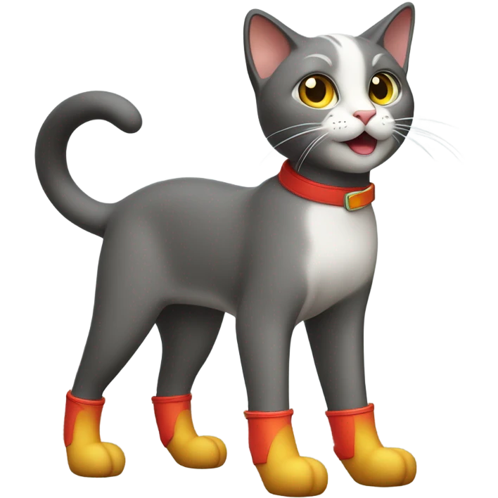 cat wearing boots emoji