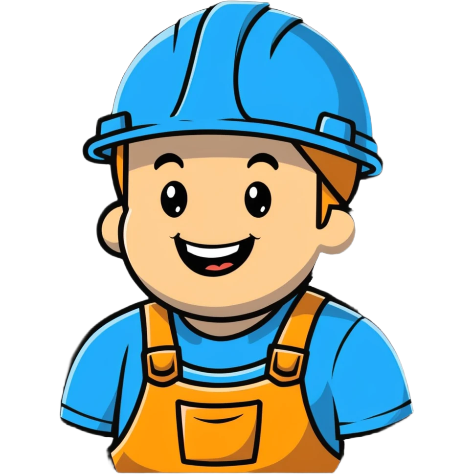 builder laughing hard emoji
