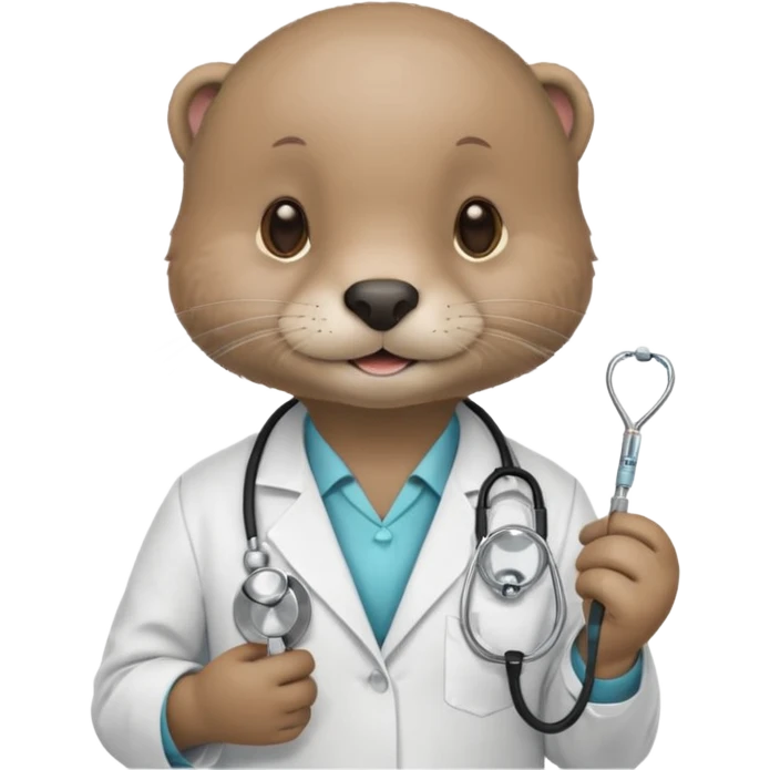 Una nutria siendo nutriologa emoji