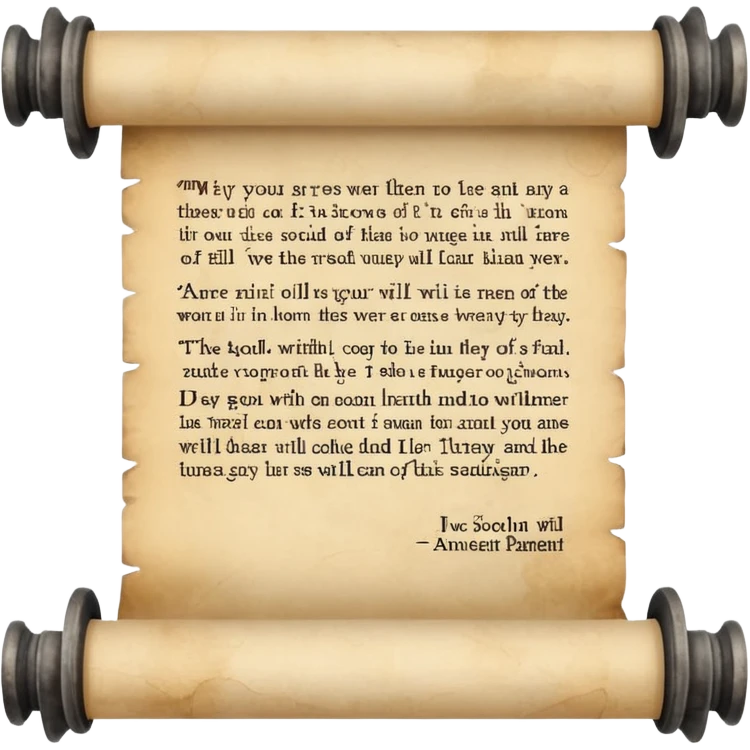 Scroll with quote
 emoji