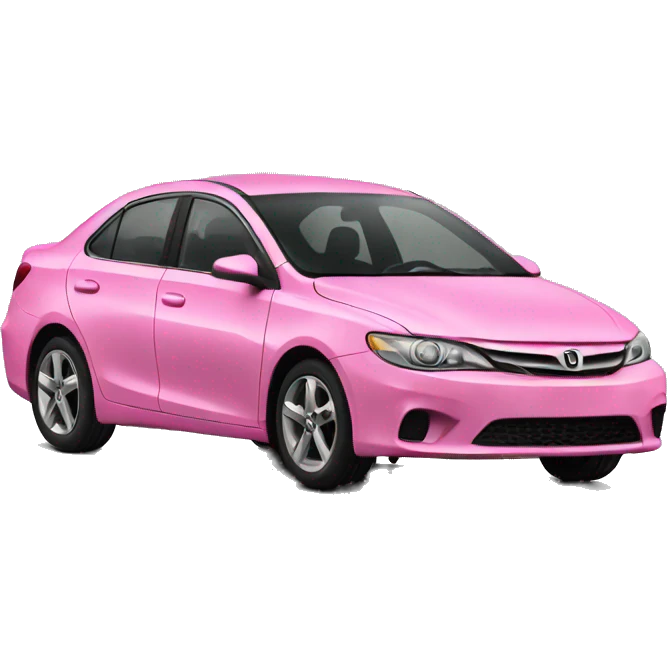 Pink car emoji