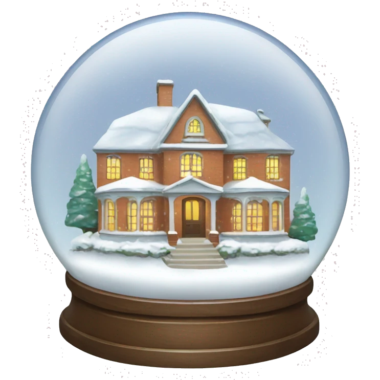 Big House Snow globe  emoji