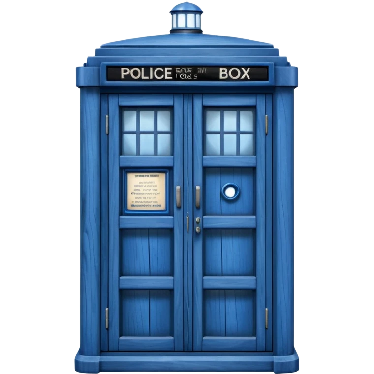 blue police box emoji