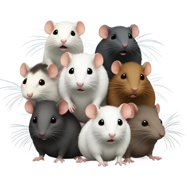 bunch of rats  emoji