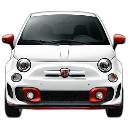 Abarth 595 white with red details emoji