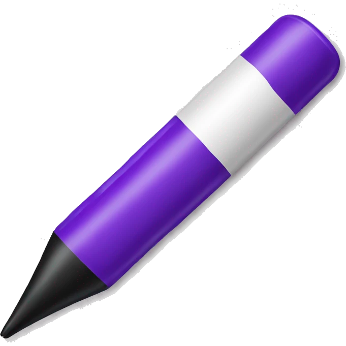 A Purple marker  emoji