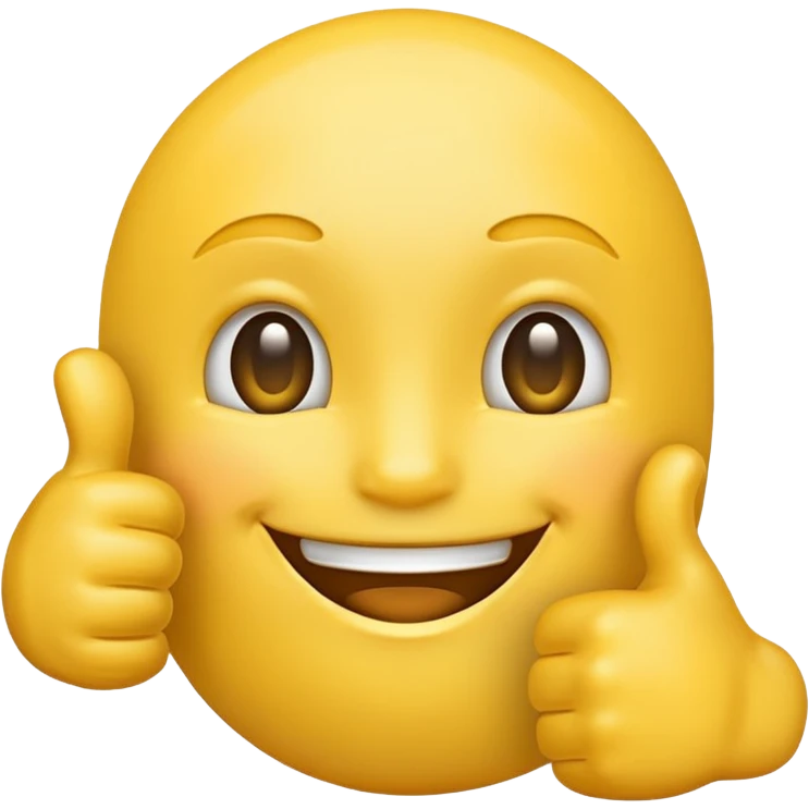 thumbs up emoji, friendly and clear emoji