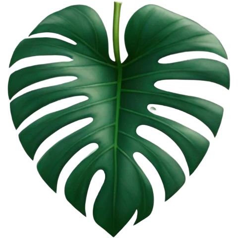 Monstera heart emoji