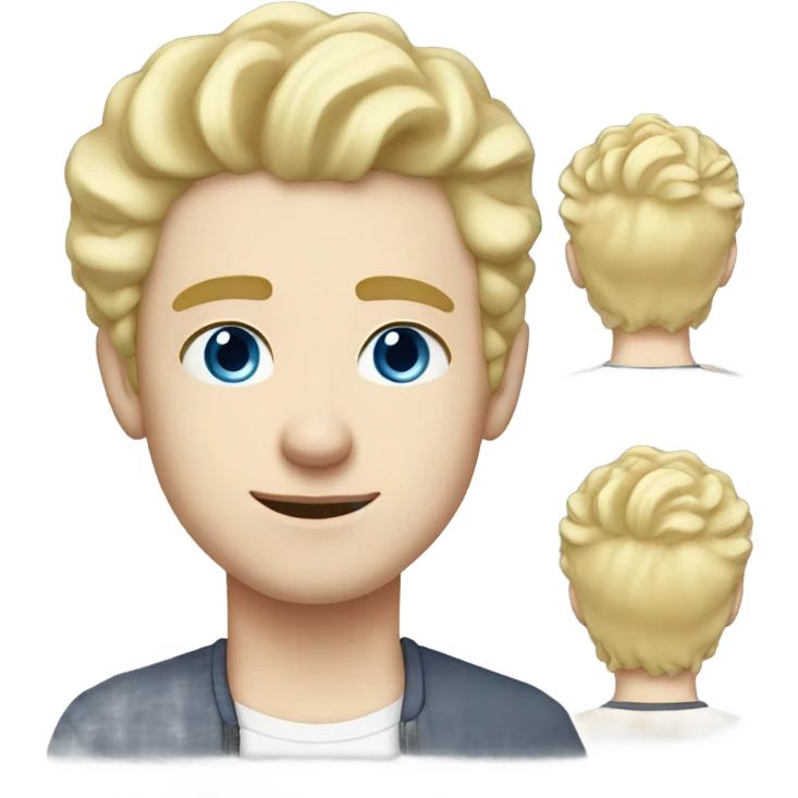 light curl blonde 30yo man blue eyed pale skin emoji