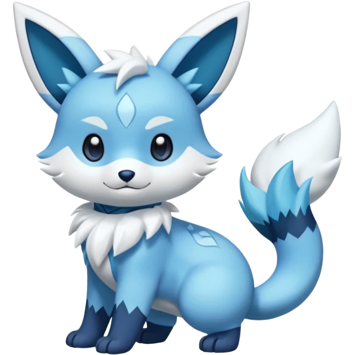 Glaceon-Oshawott-Meowstic-Fakémon-hybrid-creature (full body)  emoji