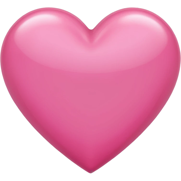 Plain pink heart emoji