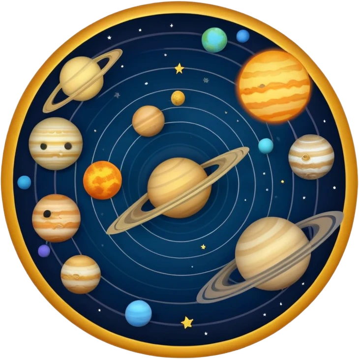 The solar system emoji