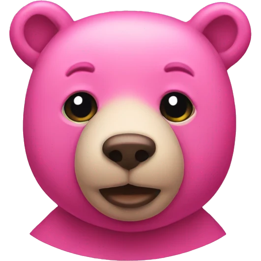 pink bear emoji