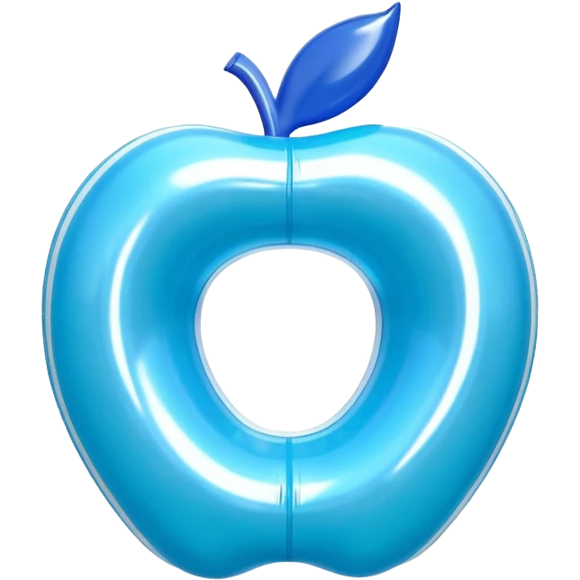 3D render of Water Wings made of shiny inflatable vinyl, visible seam lines, air valve, highly reflective plastic texture, pool toy aesthetic, Apple emoji style, isolated on white background --v 6.0 emoji