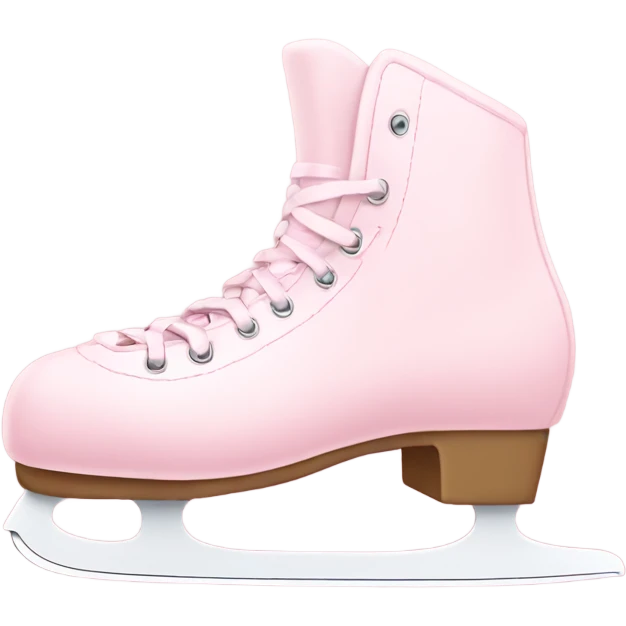 pastel pink ice skates emoji