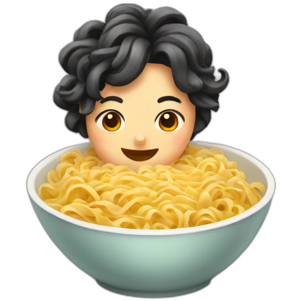 Bowl of noodles bustier emoji