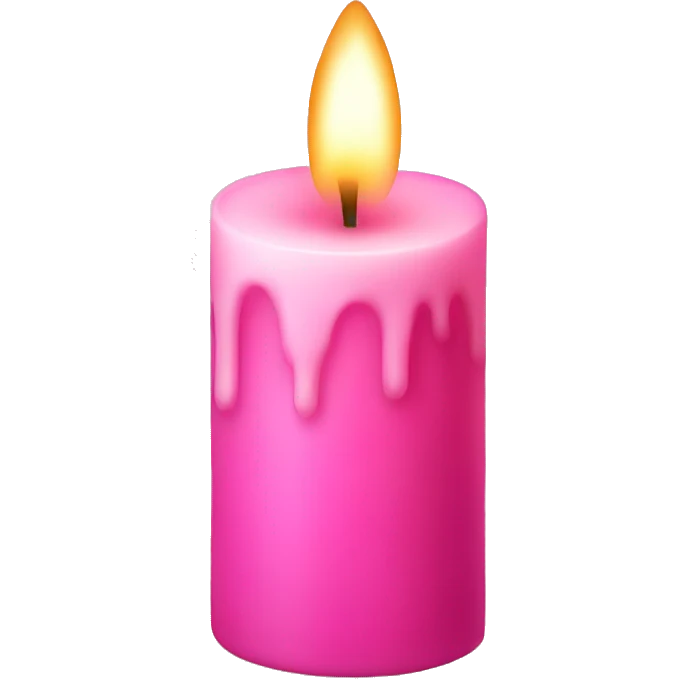 Pink candle  emoji