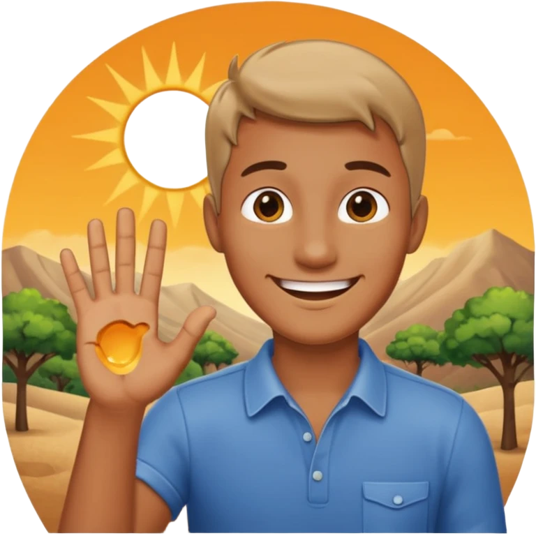 gülen adam eliyle delik yapıyor emoji