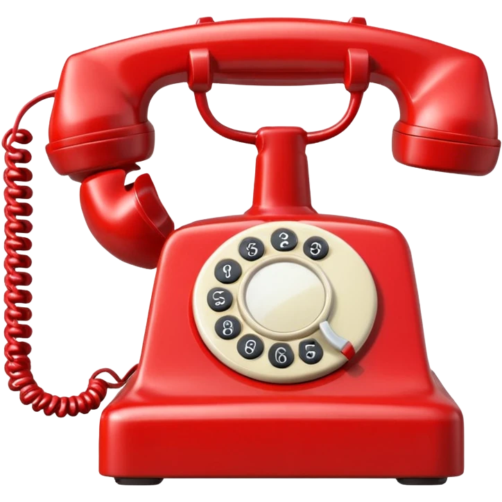 red telephone front view emoji