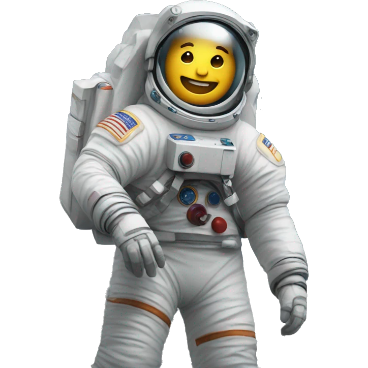 Astronauta na lua emoji