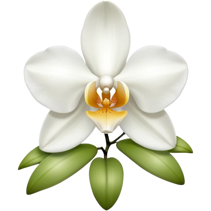 white orchids emoji