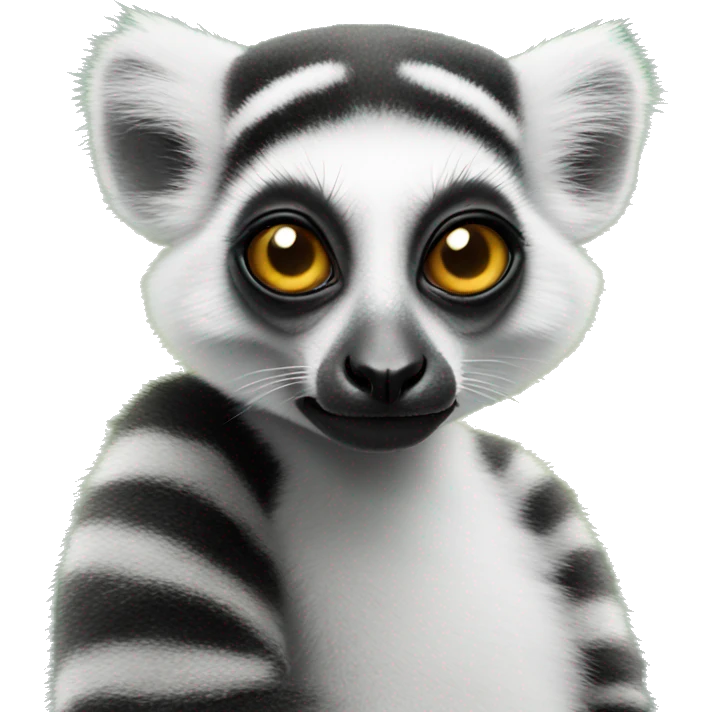 Lemur With makeup emoji
