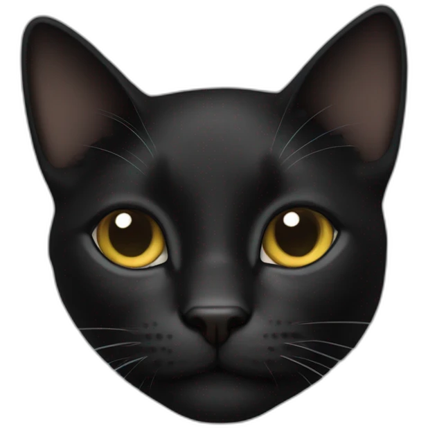 Gato negro emoji