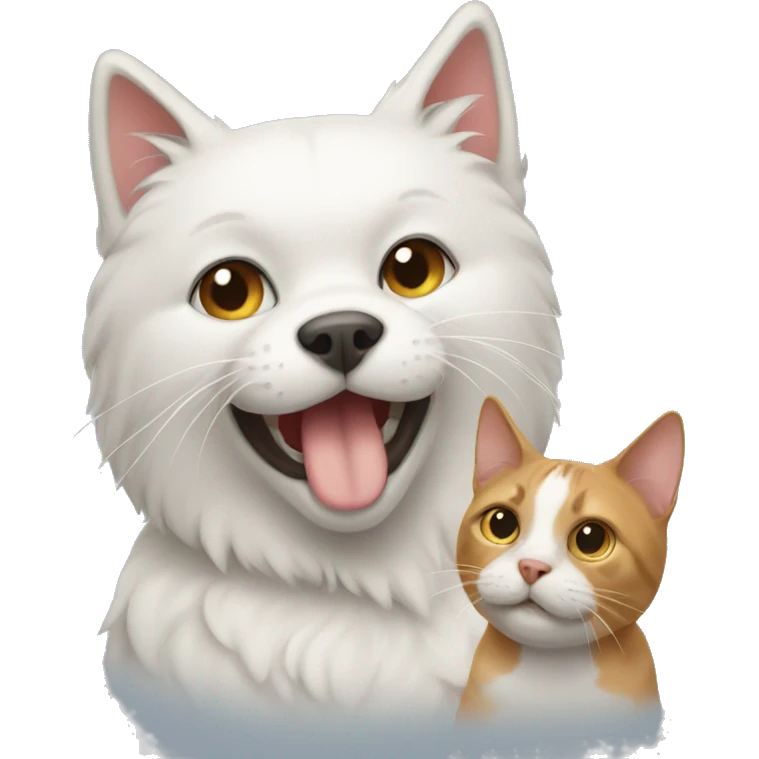 Cat with dog emoji