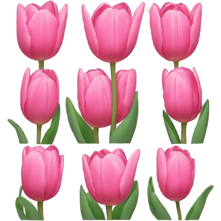 Pink tulips emoji