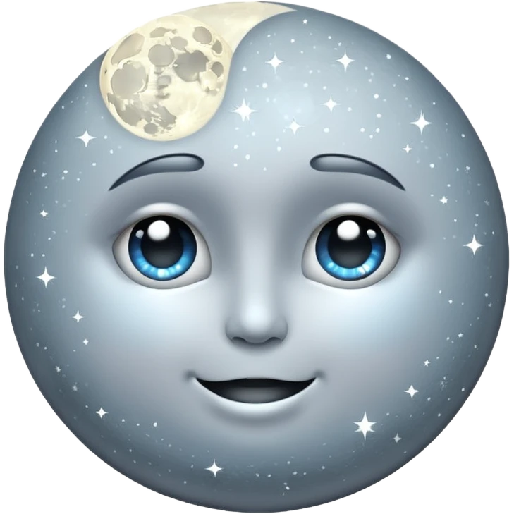 sparkly moon emoji