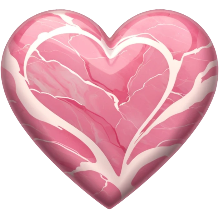 Pink Marble Heart emoji