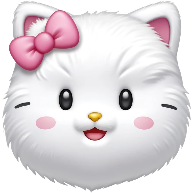 Hello kitty happy emoji