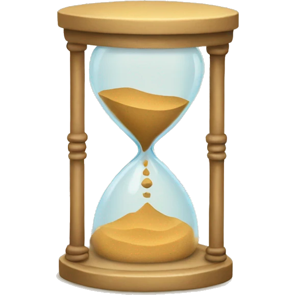 sand clock emoji