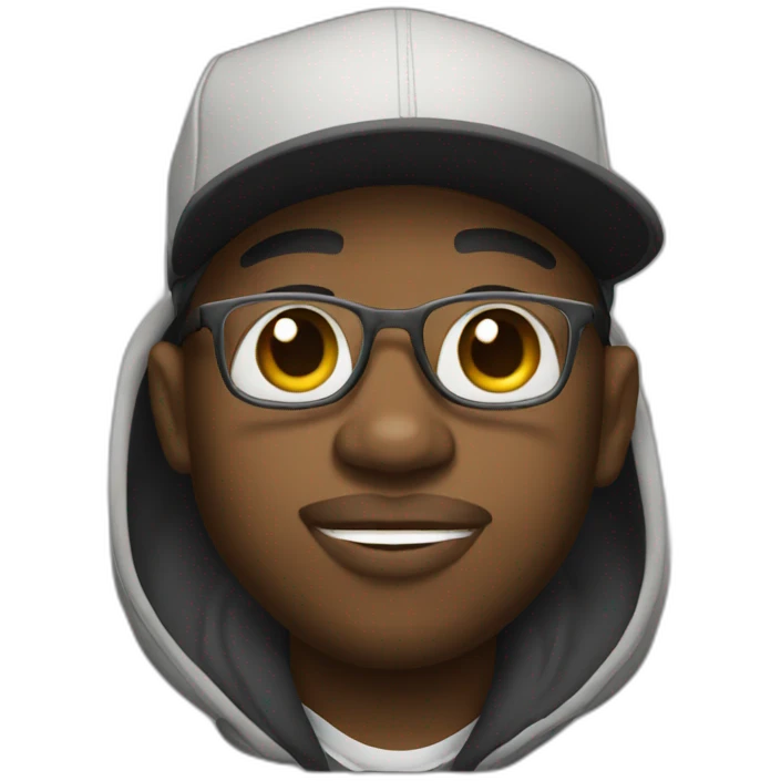 an african american rapper emoji