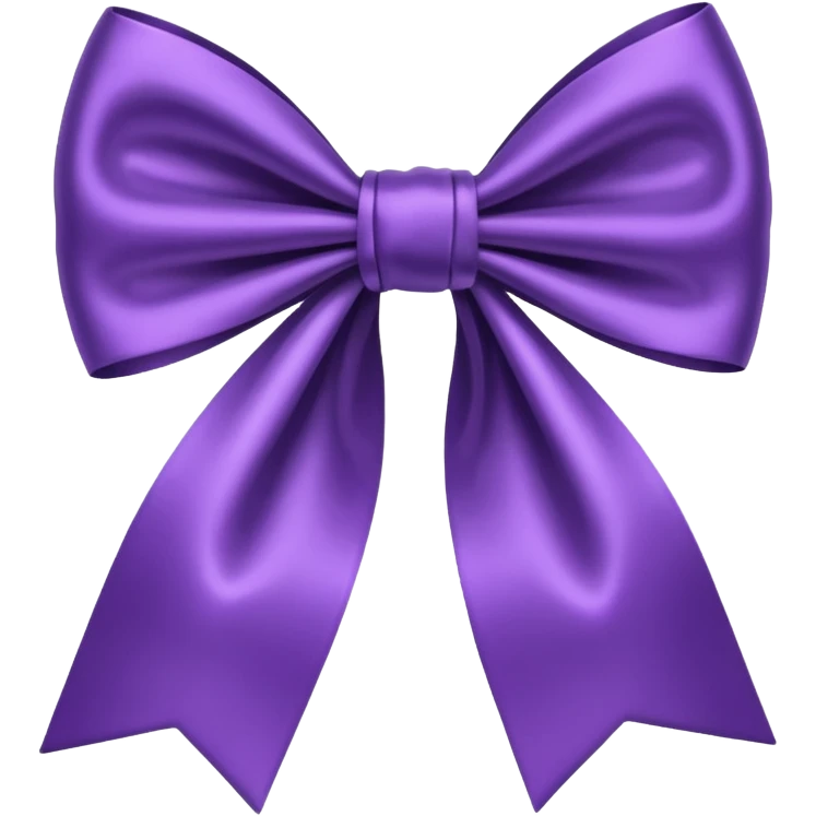 purple bow emoji