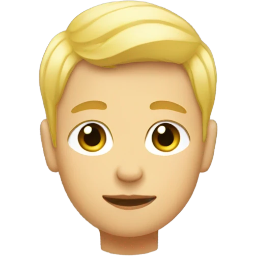 Human boy blonde hair with a ducks body  emoji
