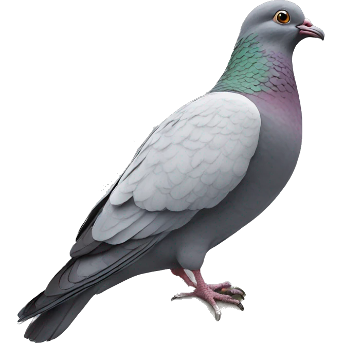 giant pigeon mouth emoji