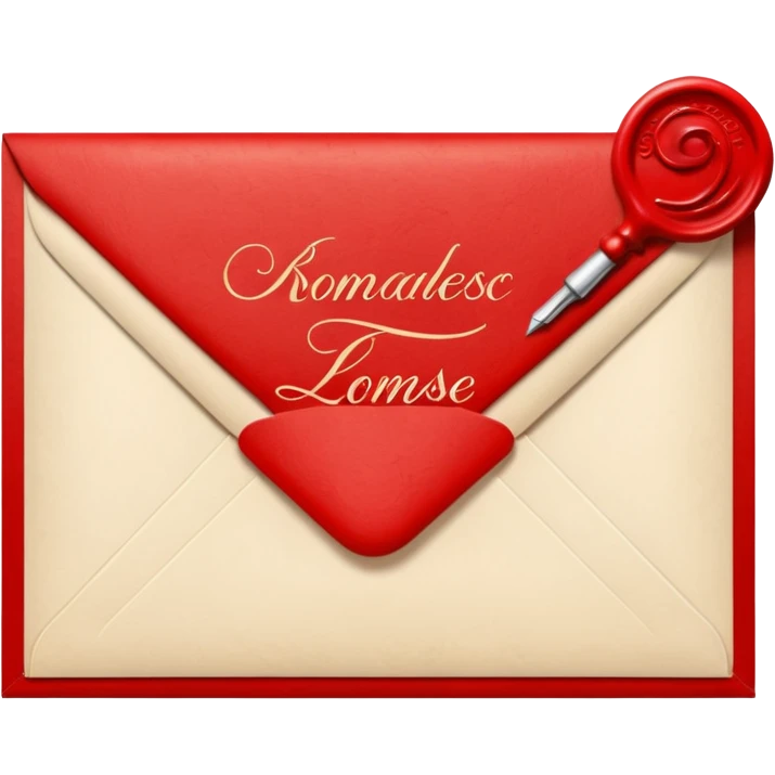 Cream-colored romantic Letter Envelope  emoji