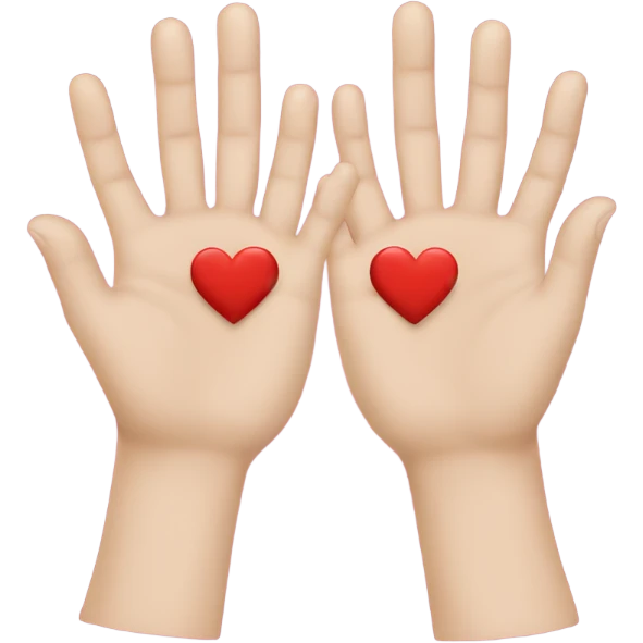 Heart hands  emoji