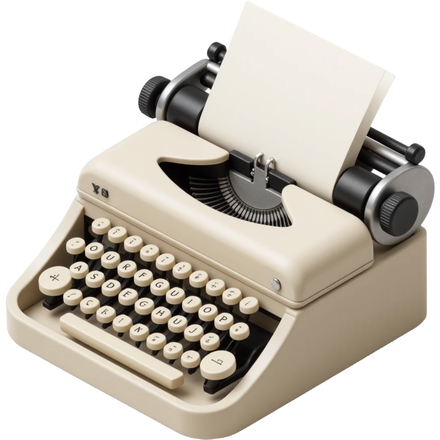 ivory typewriter emoji