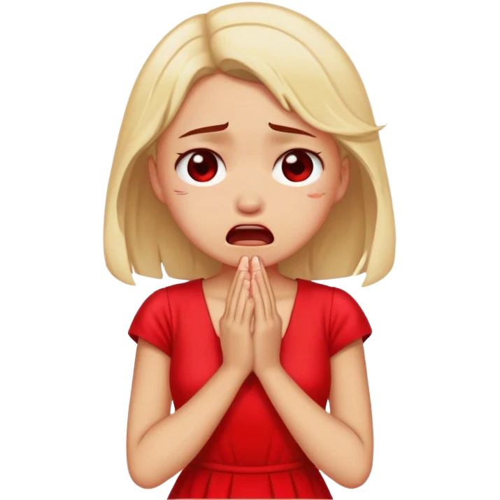 Niña chille emoji