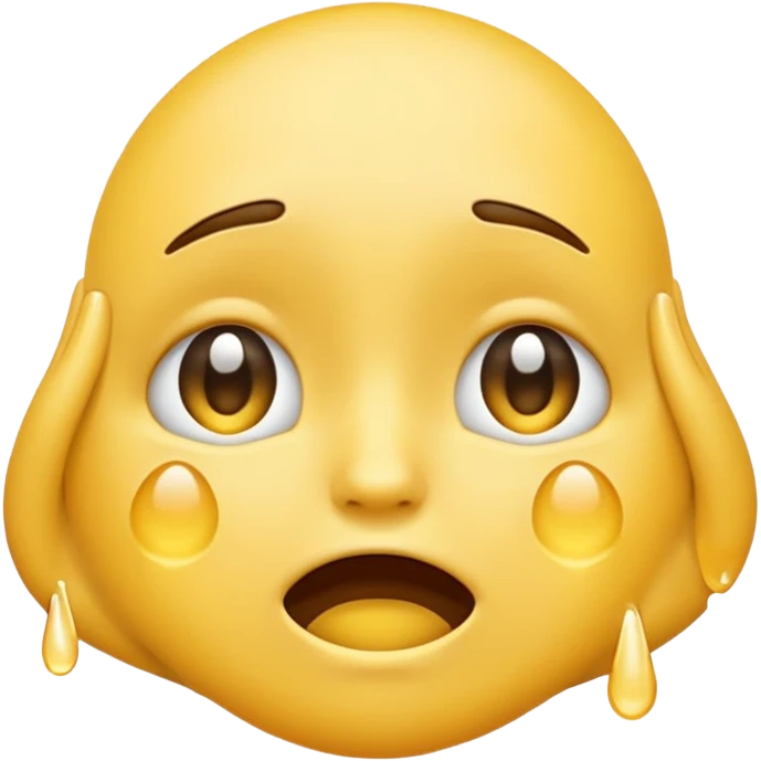 An emoji that is more crying than laughing emoji