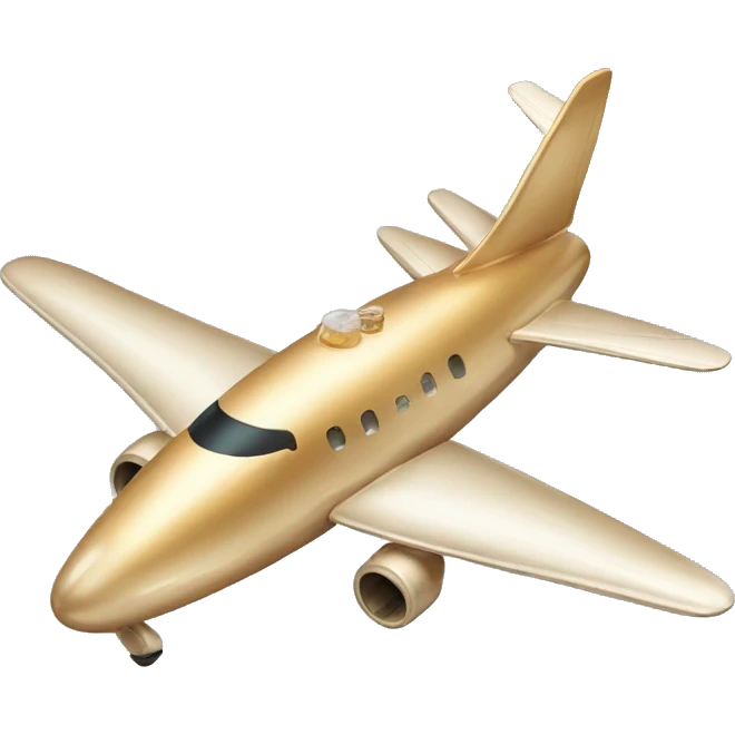 Plane shaped like a bottle of champagne  emoji