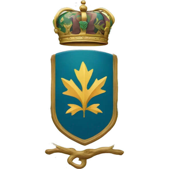 Coat of arms with leafs  emoji