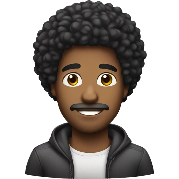 hispanic afro man emoji