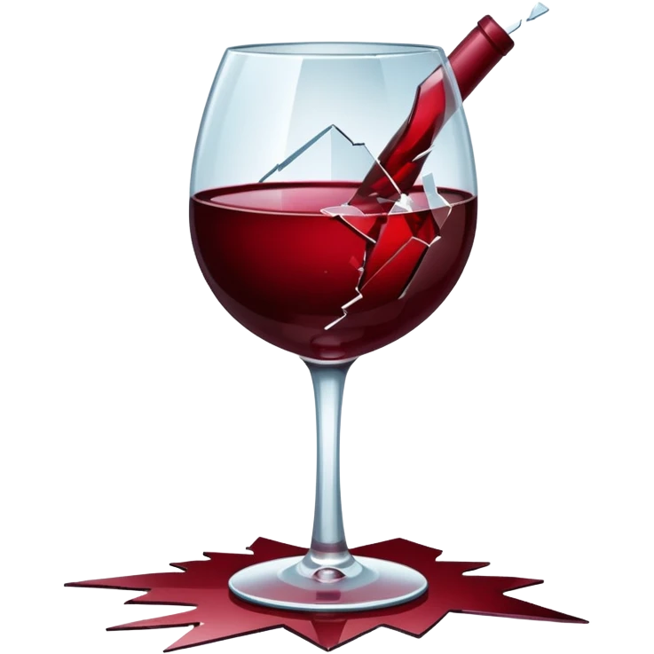 spilled wine glass emoji