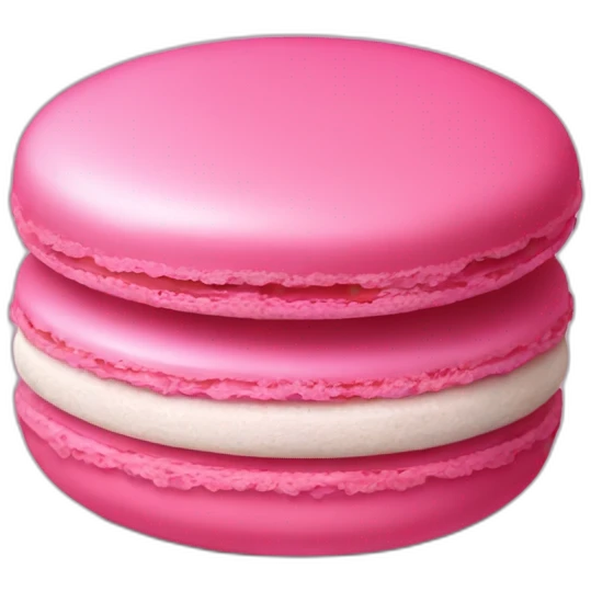 Pink macaroon emoji