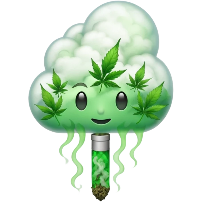weed smoke joint emoji