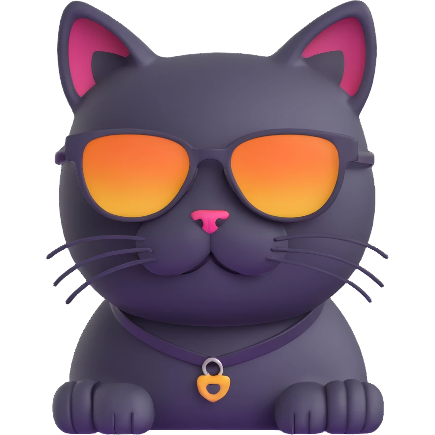 cat wearing sunglasses emoji