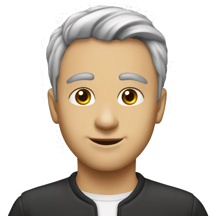 Собака чихуахуа черно-белая emoji